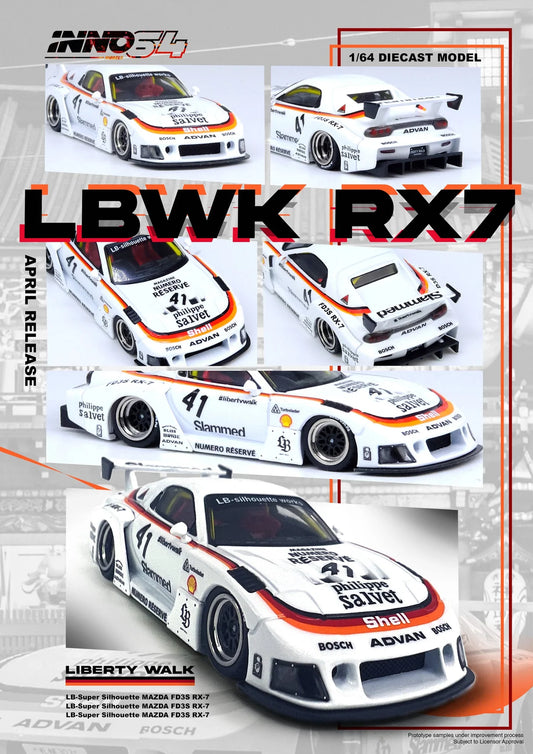 LBWK Mazda RX7 (FD3S) INNO64 (Numero Reservé)