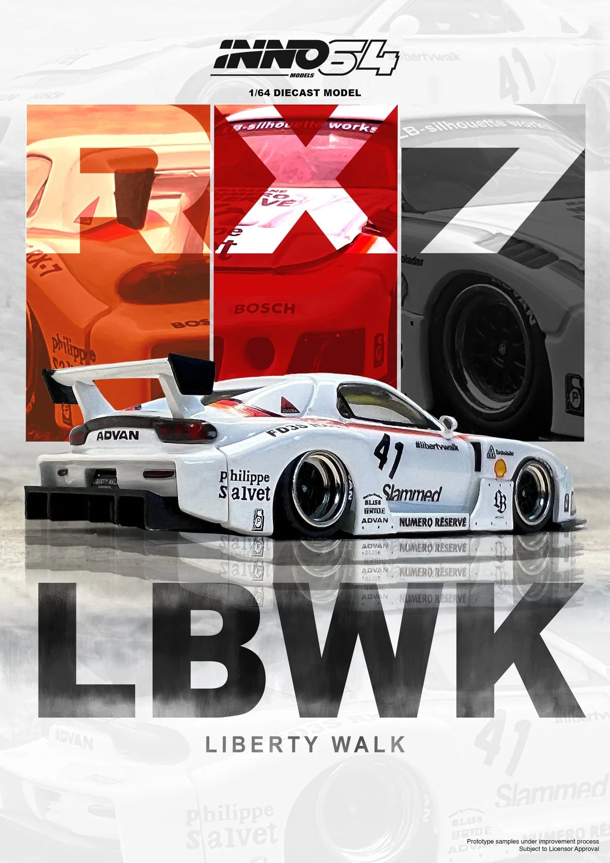 LBWK Mazda RX7 (FD3S) INNO64 (Numero Reservé)