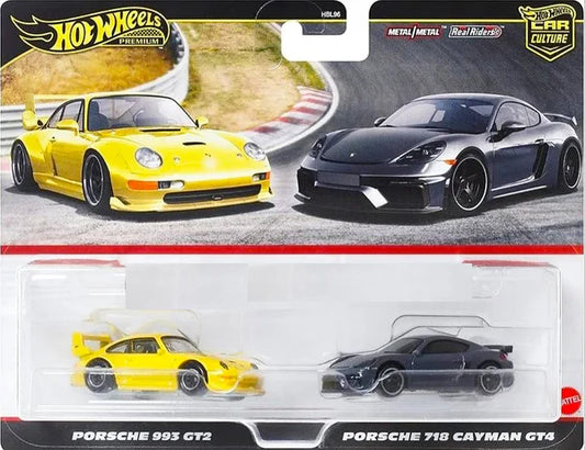 Hot Wheels (Pack2) Porsche 993 GT2 & 718 Cayman GT4