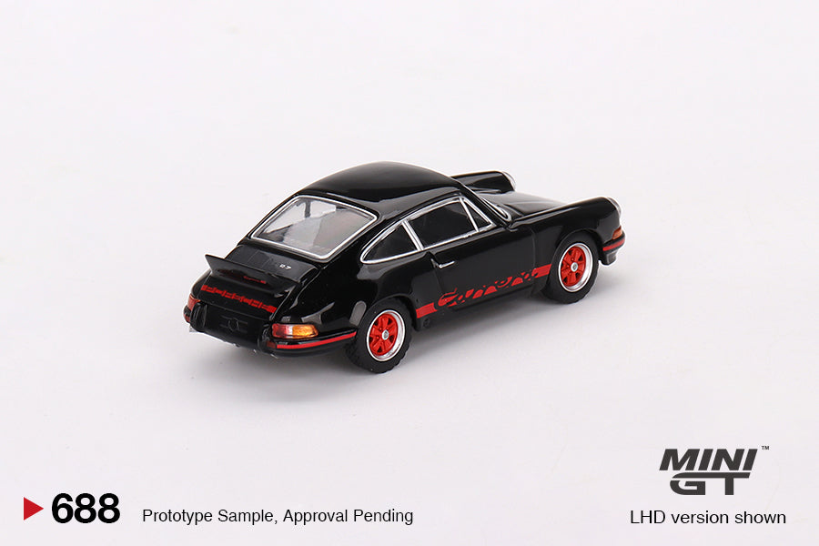 Porsche 911 Carrera RS 2.7 Negro y Rojo - MINIGT