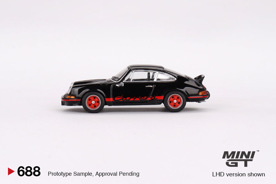 Porsche 911 Carrera RS 2.7 Negro y Rojo - MINIGT