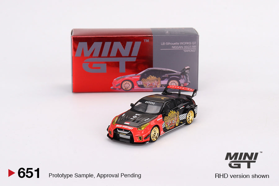 LB-Silhouette WORKS GT NISSAN 35GT-RR Ver.1 “BARONG” MINI GT x MIZU Diecast