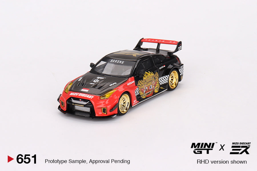 LB-Silhouette WORKS GT NISSAN 35GT-RR Ver.1 “BARONG” MINI GT x MIZU Diecast